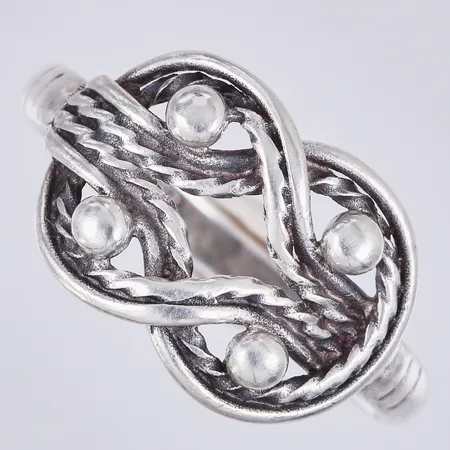 Ring, Kalevala, stl: 17½, bredd: ca 3-12mm, 925/1000, silver Vikt: 3 g