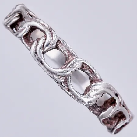 Ring Bismarck, stl:19¾, bredd: ca 2-5mm, 925/1000 silver Vikt: 1,5 g