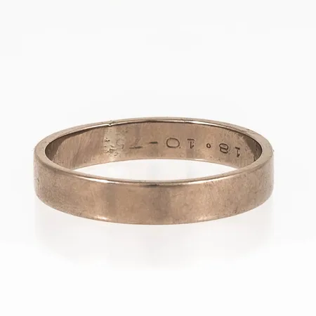 Slät ring 18K 4,6g. Gravyr.