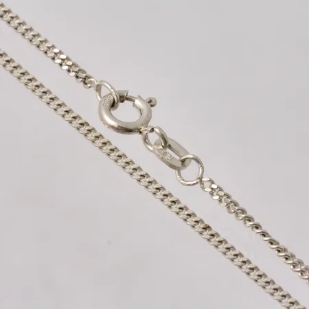  Kedja i silver, 42cm, Pansar, bredd 1,7mm, 925/1000, tillverkad i Italien, vikt 3,54g.