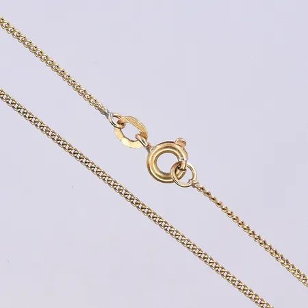 Kedja Pansar, längd 46 cm, bredd 1 mm, 18K. Vikt: 2,9 g