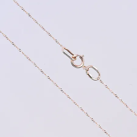 Kedja, längd 57,5 cm, bredd 1 mm, 14K Vikt: 0,8 g