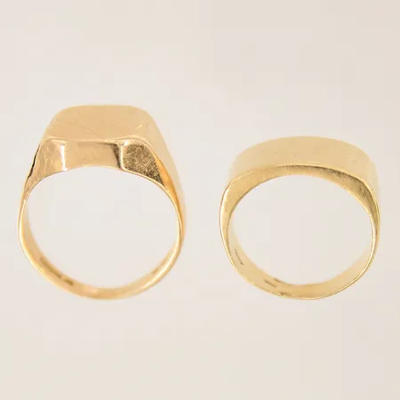 Ringar, skeva, repiga, 18K  Vikt: 16,4 g