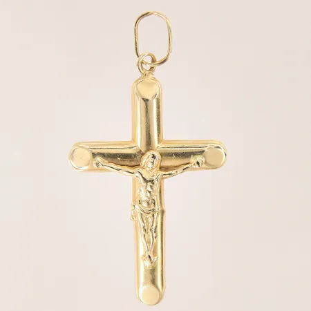 Hänge, krucifix, 52x28mm, bucklor, 14K  Vikt: 2,6 g