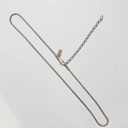 Silverkedja, Viveka Bergström, längd: 37,5-45cm, orm- samt ankarlänk, 925/1000 Vikt: 6,5 g