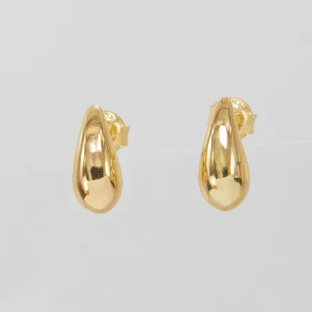 Ett par örhänge, 15x5mm, stift, 18K Vikt: 1,7 g