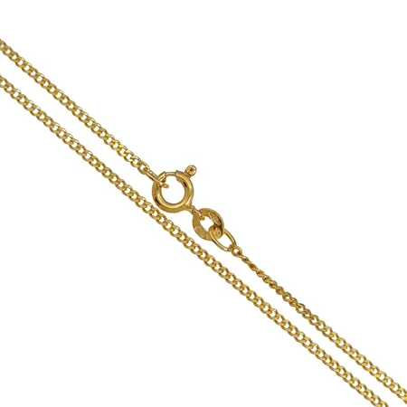 Halskedja Pansar, 18K guld, UnoAerre Italien, svensk kontrollstämpel, längd 63,5 cm, bredd 1,5 mm, fint skick Vikt: 5,6 g