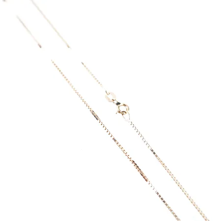 Halskedja, venezia, 45cm, bredd 1mm, 18k, fint skick Vikt: 4,6 g
