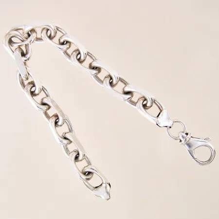 Armband Ankar, längd 23cm, bredd 11mm, silver 925/1000 Vikt: 61 g
