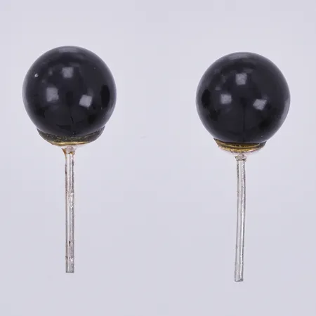 Ett par örhängen, Ø ca7mm, stoppers saknas, 925/1000 silver Vikt: 0,7 g