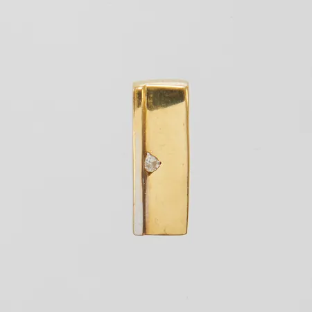 Hänge, 14,2x5,2mm, diamant 1 x ca.0,005ct, 18K Vikt: 1,3 g