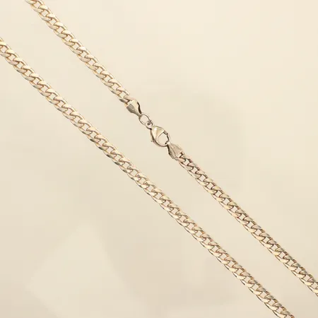 Kedja Pansar, ca 50cm, bredd ca 5mm, 925/1000 silver Vikt: 29,4 g