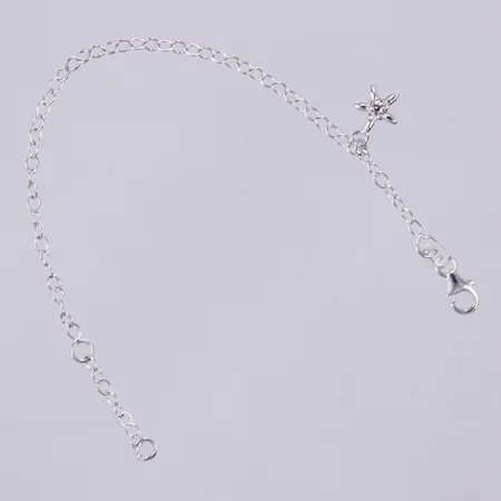 Armband med integrerad berlock, längd: ca 16cm, bredd: ca 2mm, 925/1000 silver  Vikt: 1,6 g