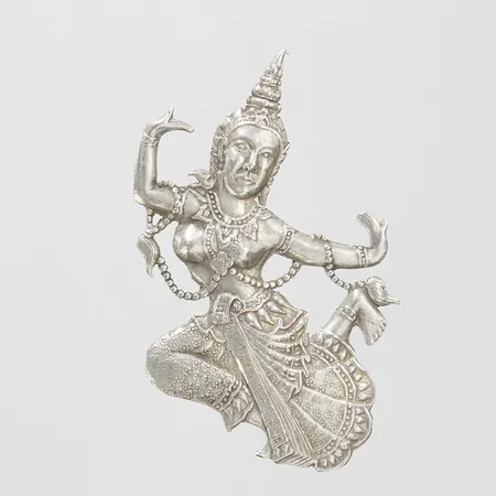 Brosch, 54,5x40mm, Thai Nakon, sterling, Made in Siam, silver, 925/1000 Vikt: 11,2 g