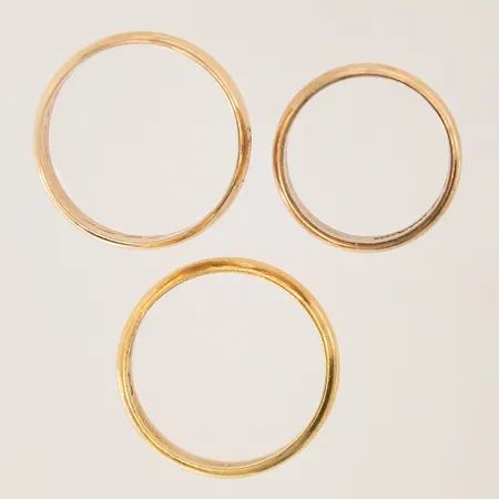 Ringar, repor, gravyrer, 18K  Vikt: 18,5 g