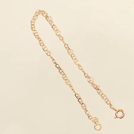 Armband Bismarck, längd 17,5cm, defekt, 18K  Vikt: 1,9 g