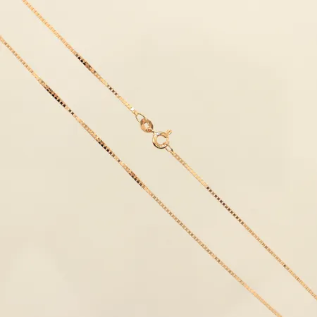 Kedja Venezia, längd 42cm, bredd 1mm, 18K  Vikt: 4 g