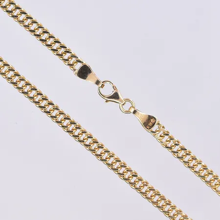 Kedja Pansar, längd 51 cm, bredd 3 mm, 18K. Vikt: 6,1 g