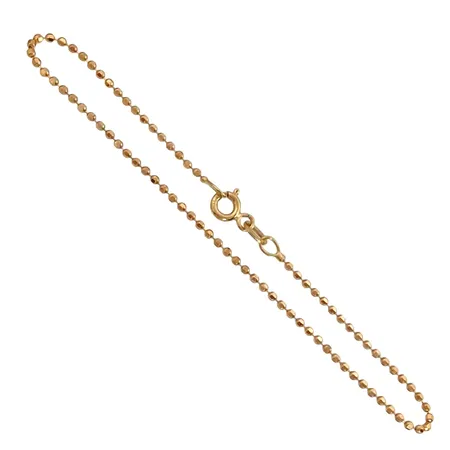 Armband Kullänk, 18K guld, Svedbom & Co AB (SCO), längd 18,0 cm, bredd 1,3 mm, fint skick Vikt: 1,5 g