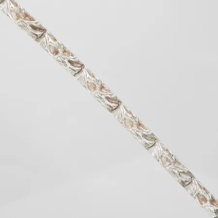 Silverarmband, ledat, längd: ca 19cm, bredd: 8,3mm, 925/1000 Vikt: 22,9 g