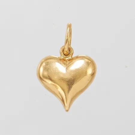 Hänge, hjärta, 20x13,5mm, 18K. Vikt: 8,4 g