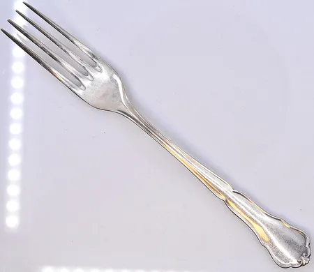 10 gafflar, modell Hansa, längd 18,5-21 cm, silver 830/1000. Vikt: 615,1 g