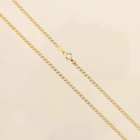 Kedja, längd 61cm, bredd 2,2mm, 14K Vikt: 3,7 g