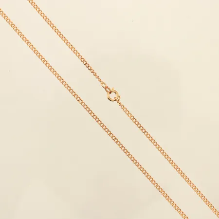 Kedja Pansar, längd 48cm, bredd 2,2mm, trasigt lås, 18K Vikt: 8,3 g
