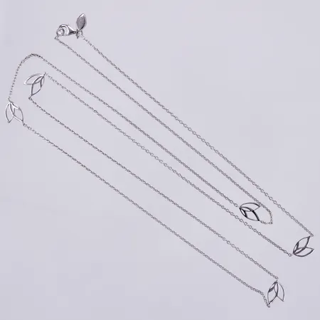 Collier, längd: ca 89cm, bredd: ca 1-8mm, DEIA, 925/1000 silver Vikt: 6,2 g