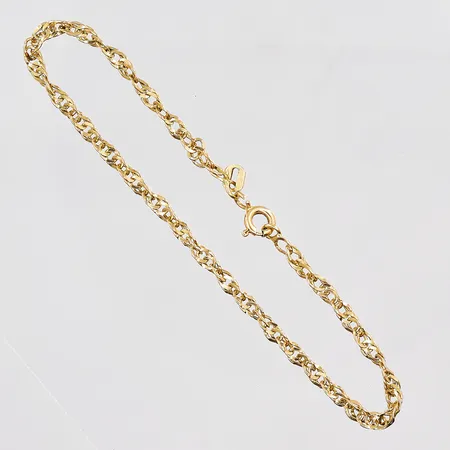 Armband Singapore, 17,5cm, bredd 2,8mm, låsring öppen, 18K Vikt: 2,7 g