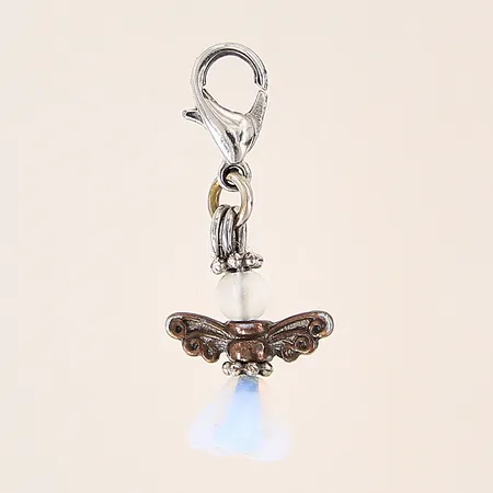 Hänge Ängel, längd: 31mm, bredd: 4,4-13,9mm, lås i silver, resterande oädel metall, silver 925/1000 Vikt: 1,6 g