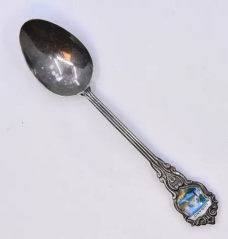 Sked, Lugano, längd 10 cm, silver 800/1000. Vikt: 7,7 g