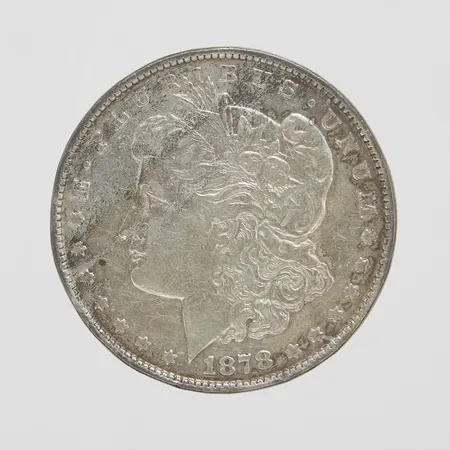 Silvermynt, Ø37,7mm, Morgan 1 Dollar, USA 1878, 900/1000 Vikt: 26,6 g