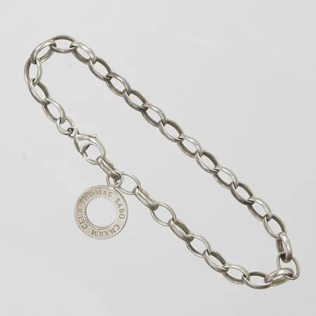 Silverarmband, Thomas Sabo, Charm Club, längd: 17,5cm, bredd: 2-5mm, 925/1000 Vikt: 8,3 g