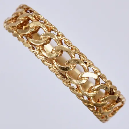 Ring, stl: 16½, bredd: ca 1-5mm, GFAB, 18K Vikt: 1,3 g