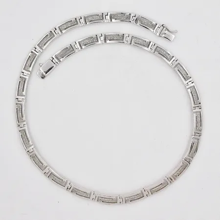 Collier, 40cm, bredd 6,3mm, silver 925/1000 Vikt: 30,9 g
