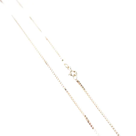 Halskedja, venezia, 48cm, bredd 1,5mm, 18k, fint skick Vikt: 5,2 g