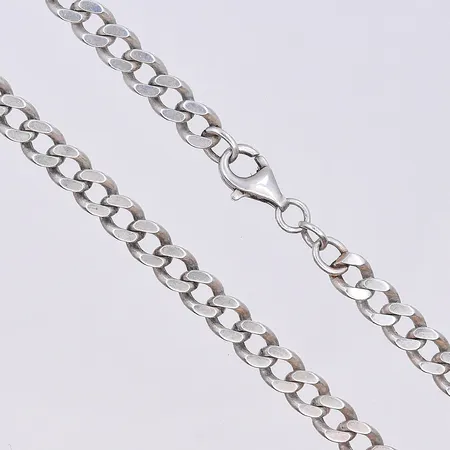 Kedja Pansar, längd 52 cm, bredd 5 mm, silver 925/1000. Vikt: 30 g