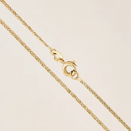 Kedja, längd: 60,5cm, bredd: 1,3mm, 18K  Vikt: 4,7 g