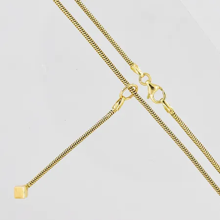 Collier Ormlänk, 40,5cm, bredd 1,6mm, hänge längd 50mm, 18K Vikt: 7,1 g