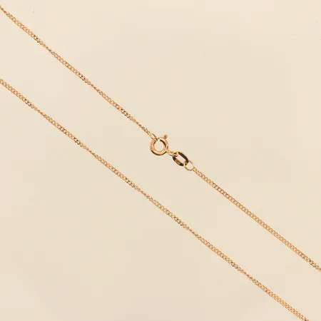 Kedja Pansar, längd 50cm, bredd 1,2mm, GHA, 18K  Vikt: 2,9 g