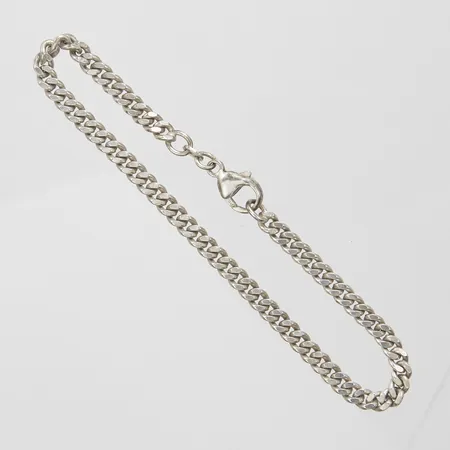 Silverarmband, pansarlänk, längd: 20cm, bredd: 4mm, GHA, 925/1000  Vikt: 9,7 g