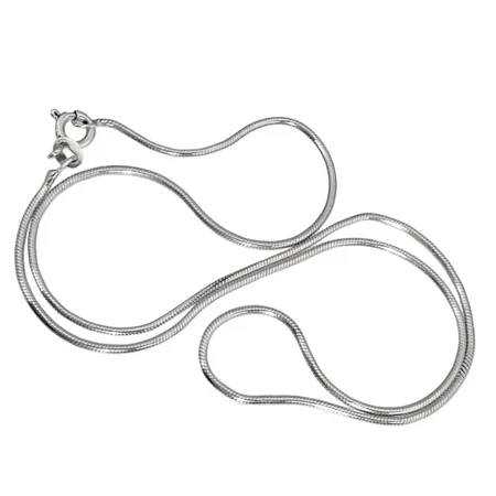 Halskedja Ormlänk, silver 925/1000, Italy, längd 43 cm, bredd 1,3 mm Vikt: 5 g