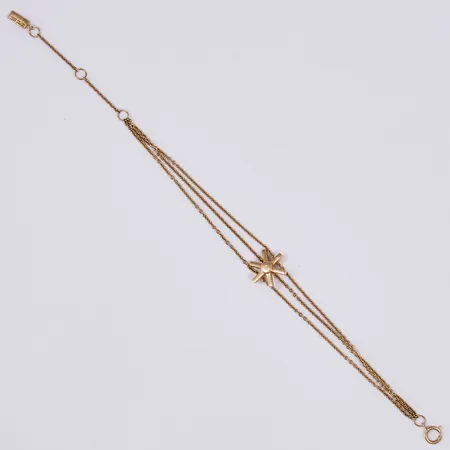 Armband 3-radigt, Efva Attling, längd: ca 19,5cm, justerbart, bredd: ca 13mm, 18K Vikt: 4,8 g