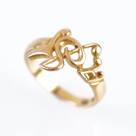 Ring, stl 17(52), bredd 11mm, 21k Vikt: 3,1 g
