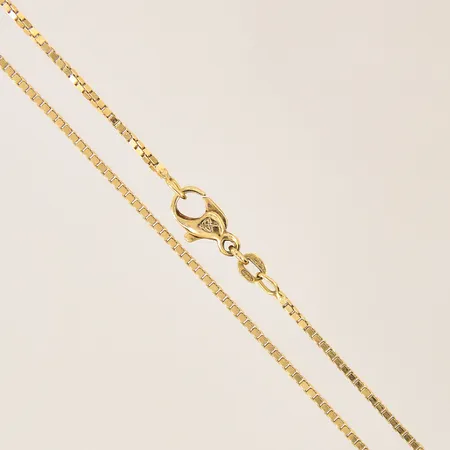 Kedja Venezia, längd 51cm, bredd 1mm, ojämnheter, Balestra, 18K  Vikt: 8,5 g