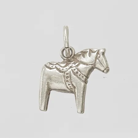 Hänge, Dalahäst, 17x13mm, silver, 925/1000 Vikt: 2,3 g