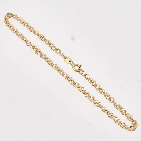 Armband i 18K guld, 19cm, Singapore, bredd 2,9mm, tillverkad av Guldfynd, vikt 2,9g.