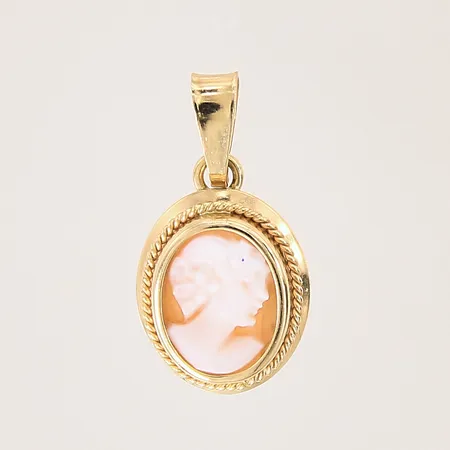 Hänge Camé, 20x11mm, 18K  Vikt: 1,1 g