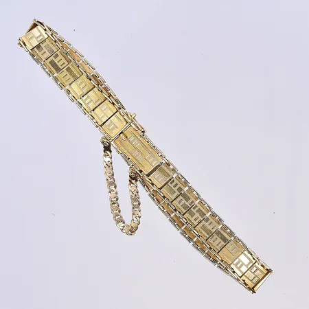 Armband, längd 18,5 cm, bredd 8 mm, 18K. Vikt: 12 g